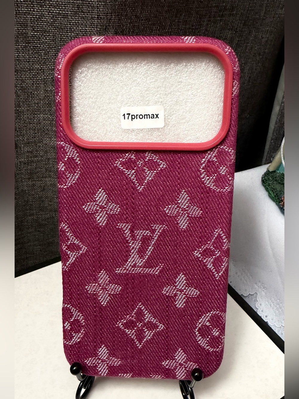 Designer-Inspired Magenta Phone Case for 17 Pro Max
